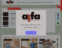 Tablet Screenshot of alfa.ch